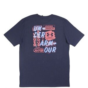 Under Armour Men's Graphic  Navy T-Shirt Large NWT
